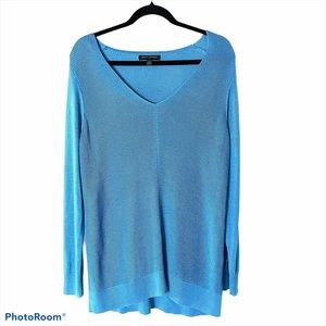 Banana Republic Sky Blue V Neck Sweater